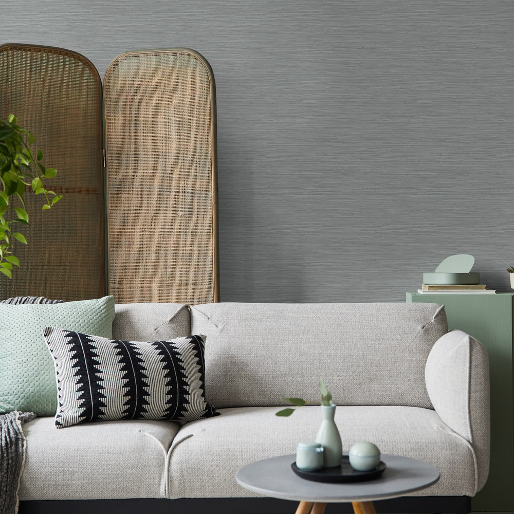 Serenity Plain Grey Wallpaper