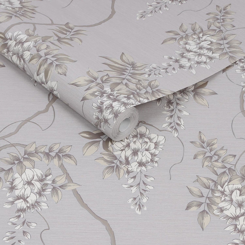 Wisteria Mauve Wallpaper