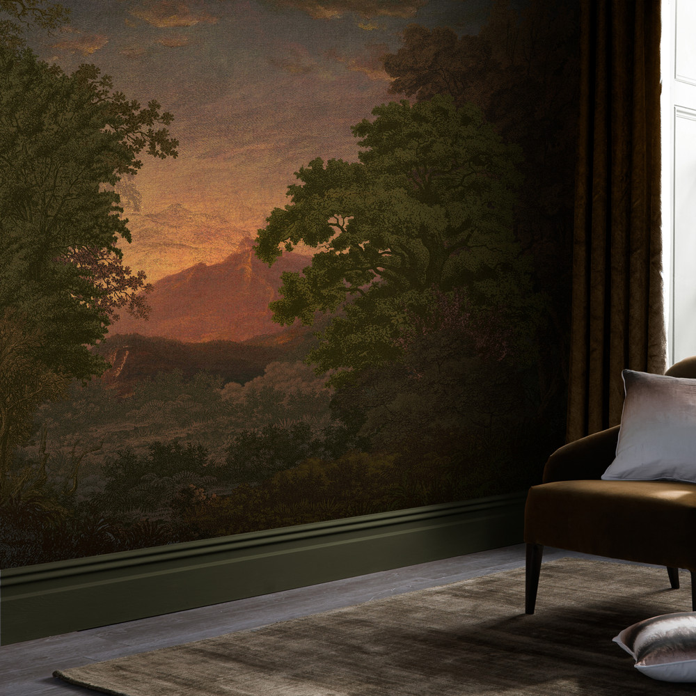 Sketch Forest Morning Bespoke Mural