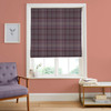 Heritage Plaid Plum Roman Blind