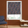Norse Forest Navy & Bark Roman Blind