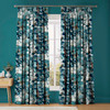 Folklore Tree Blue Curtains