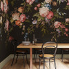 Hague Fleurs Black Bespoke Mural 