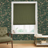 Rustic Ikat Emerald Roman Blinds