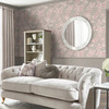 Laura Ashley Pollington Roses Dark Dove Grey Wallpaper