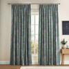 Painterly Flora Green Curtain