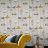 Drawing Room Gray Wallpaper