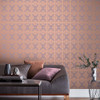 Asian Lattice Blush Wallpaper