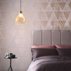 Geo Grain Blush & Rose Gold Wallpaper