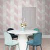 Colour Block Geo Pink Wallpaper