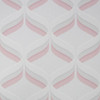 Fresco Retro Ogee Pink Geometric Wallpaper