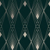 Next Deco Geometric Teal Wallpaper