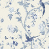 Laura Ashley Summer Palace Royal Blue Wallpaper