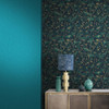 Tisbury Teal Wallpaper