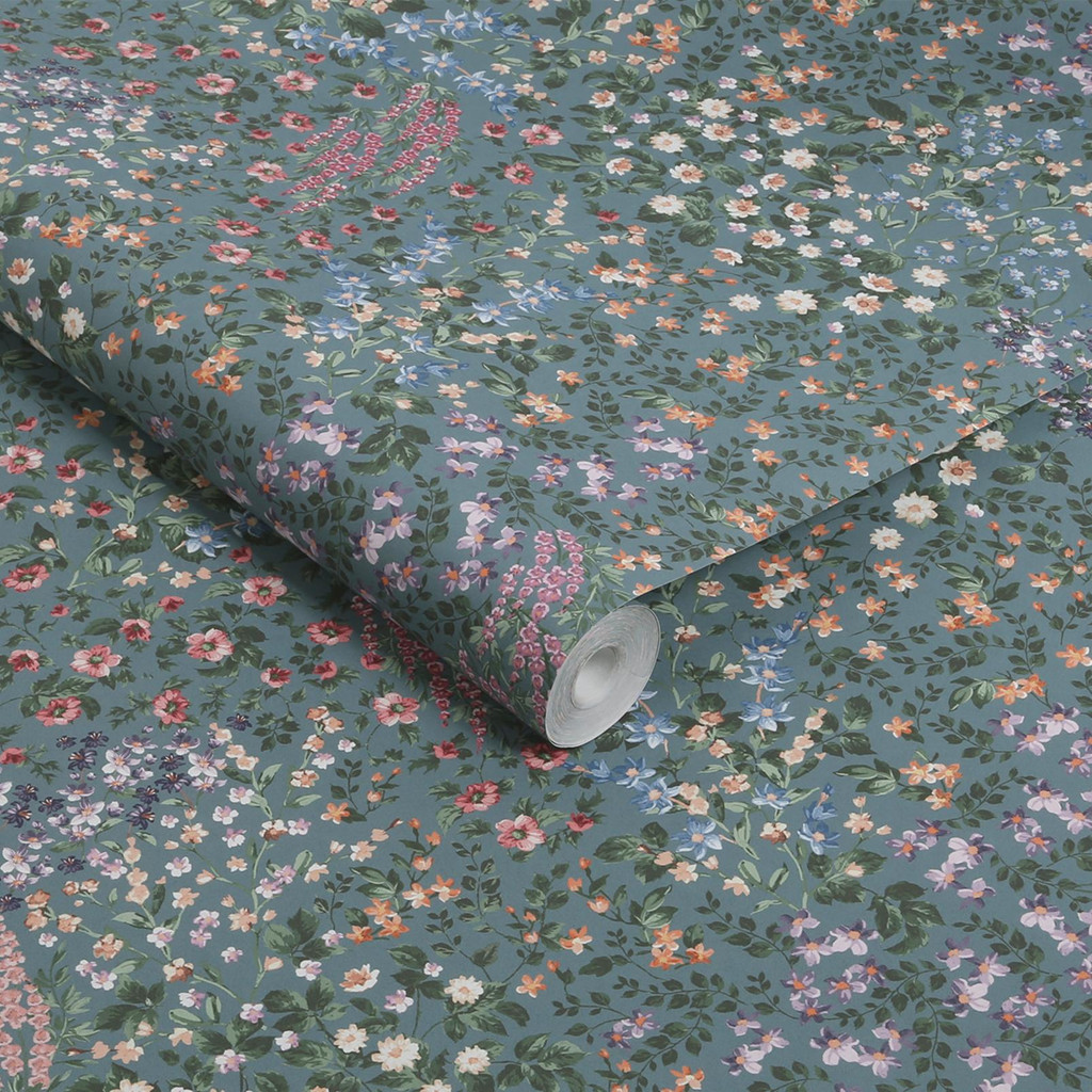 Painterly Flora Teal Wallpaper - 142358_ROLLSHOT_01.jpg