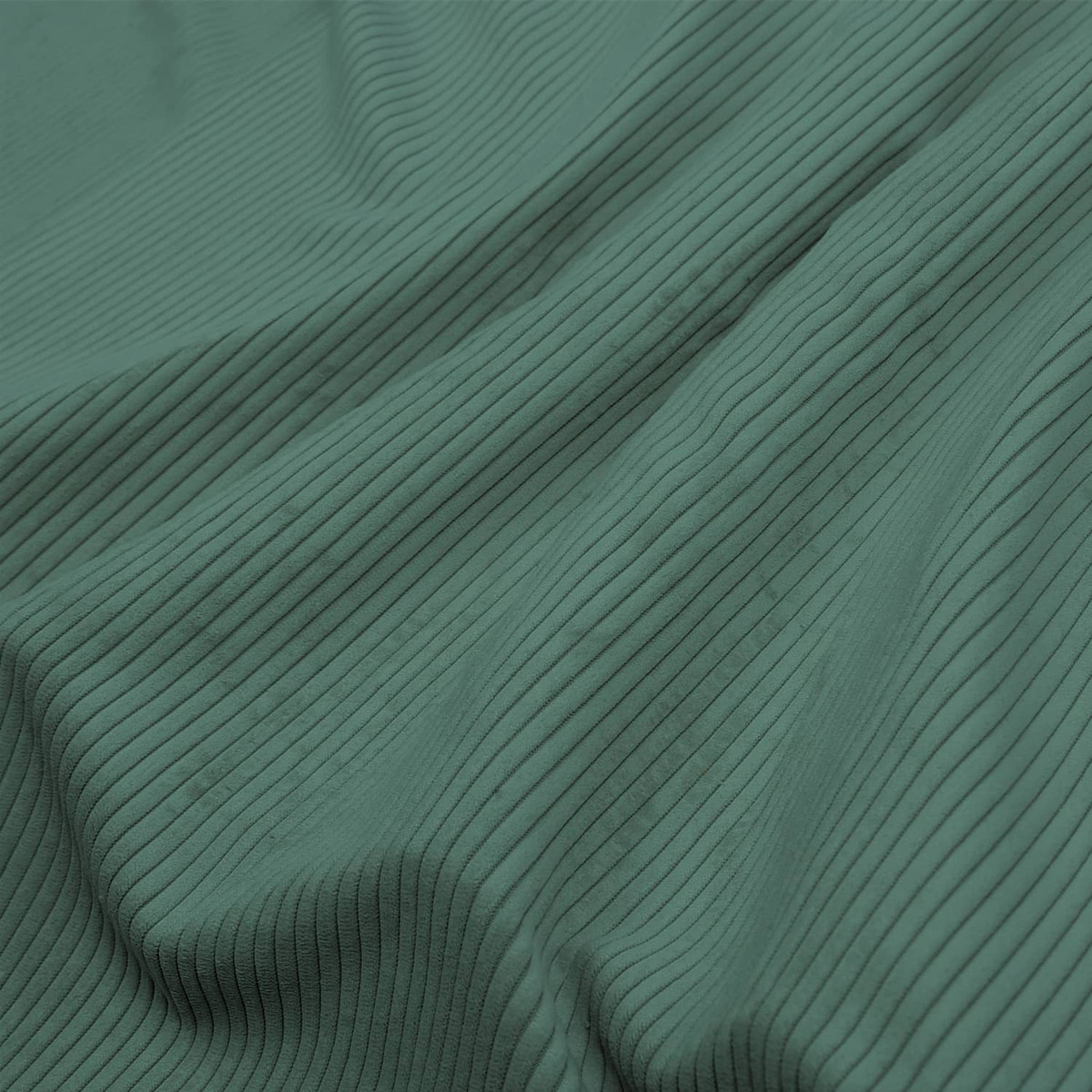 Corduroy groenblauw gordijnen