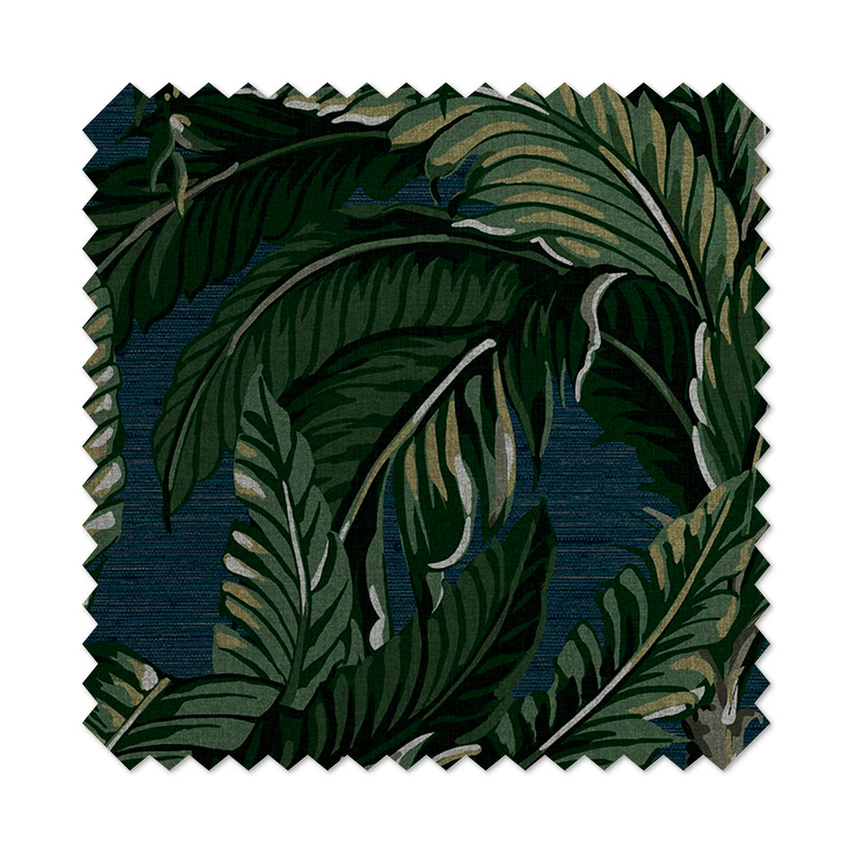 Daintree Palm Vorhänge Mitternachtsblau