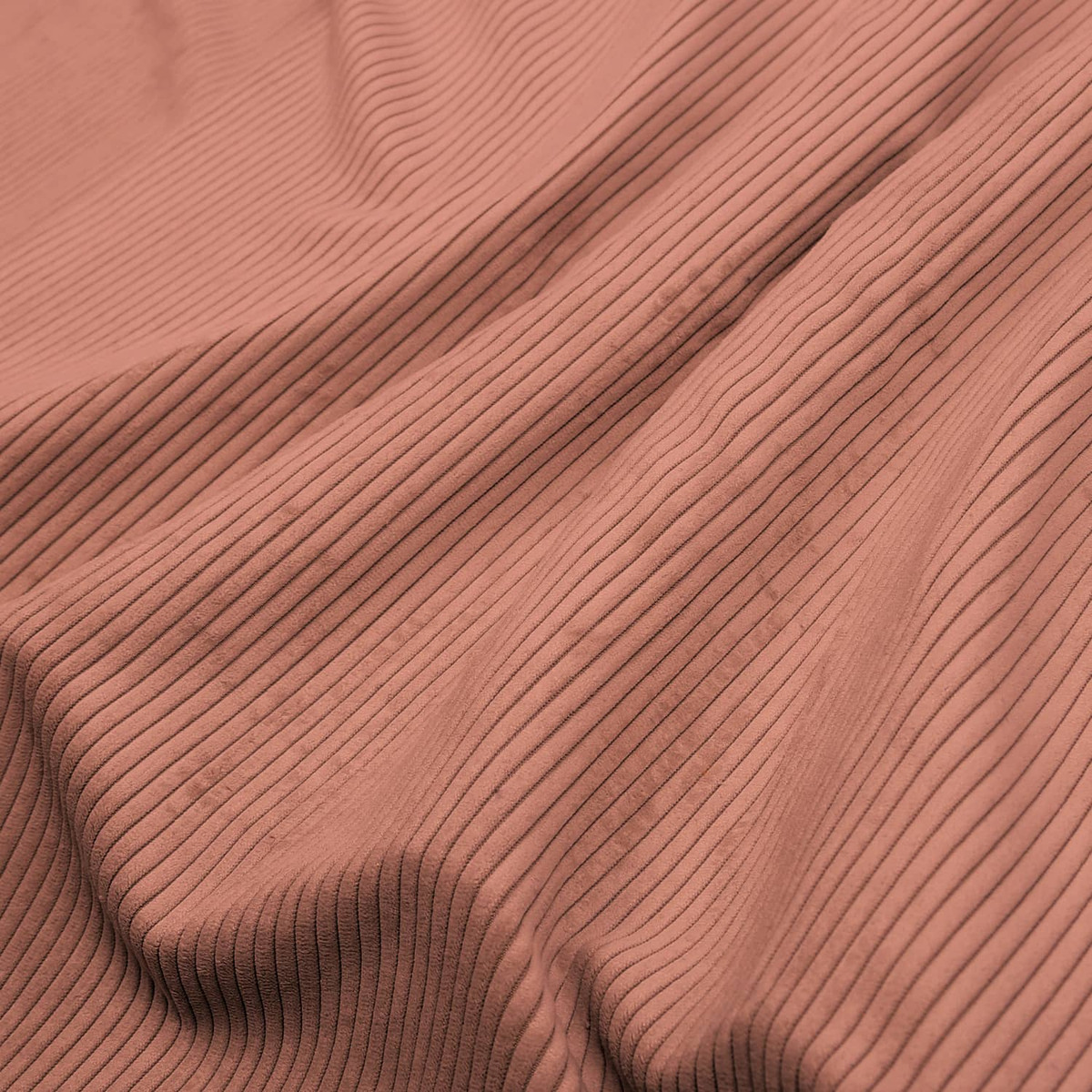 Corduroy Salmon Curtain