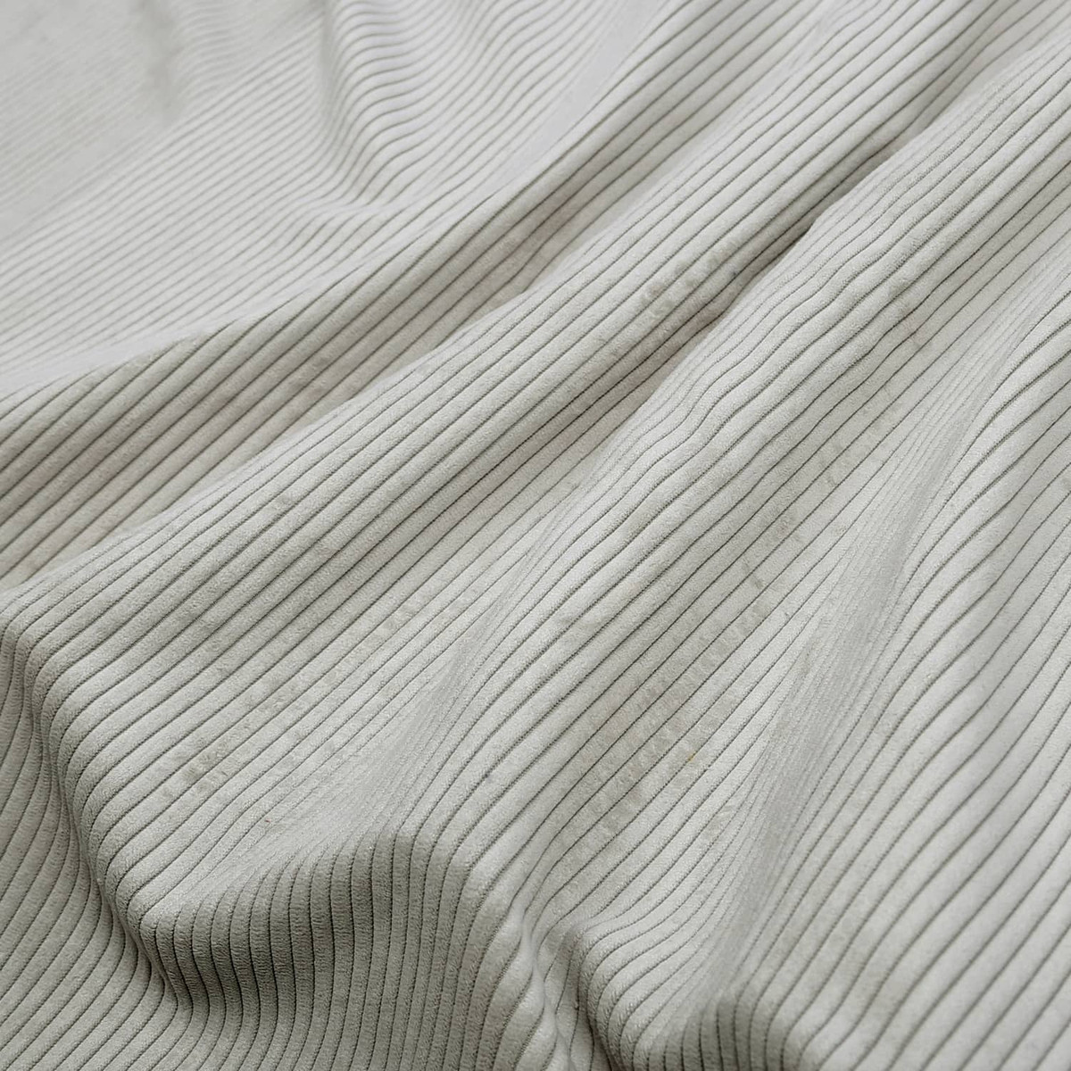 Rideaux Corduroy gris pâle