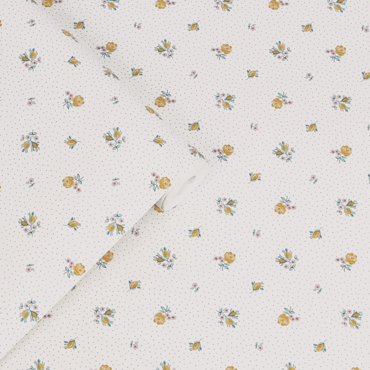 Laura Ashley Claudia’s Friend Pale Ochre Yellow Wallpaper