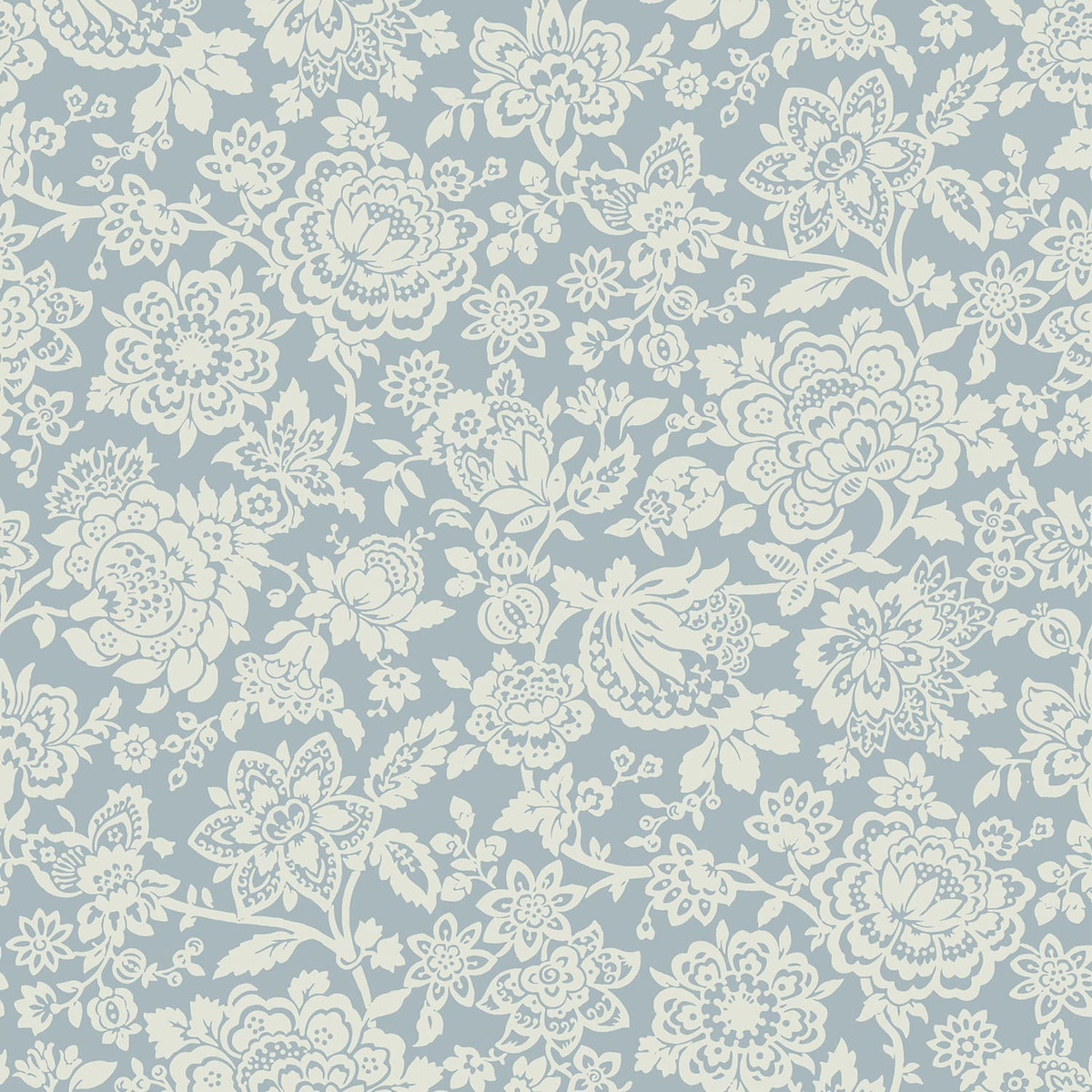 Laura Ashley Trailing Laurissa Pale Seaspray Blue Wallpaper