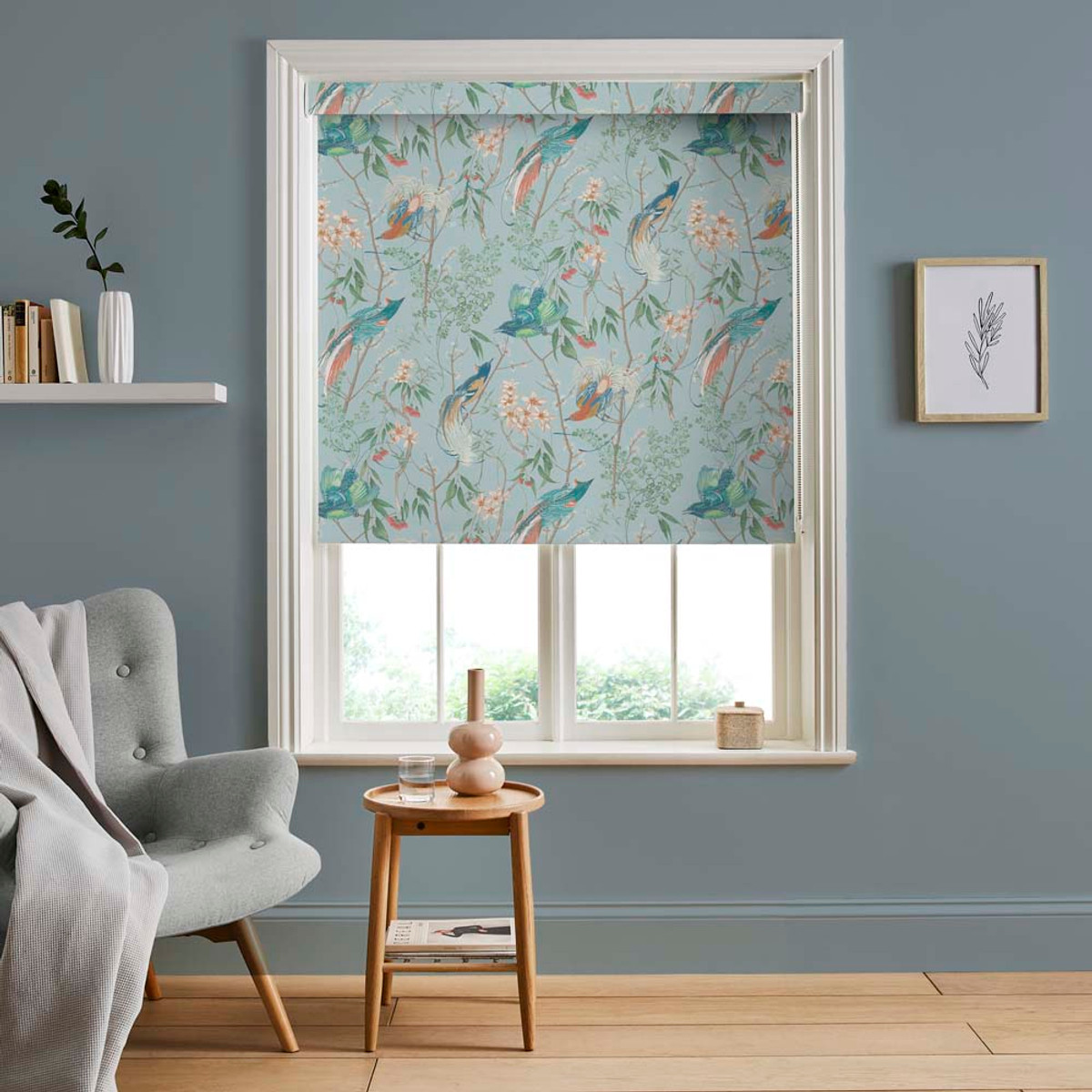 Clavering Birds Noon Roller Shade