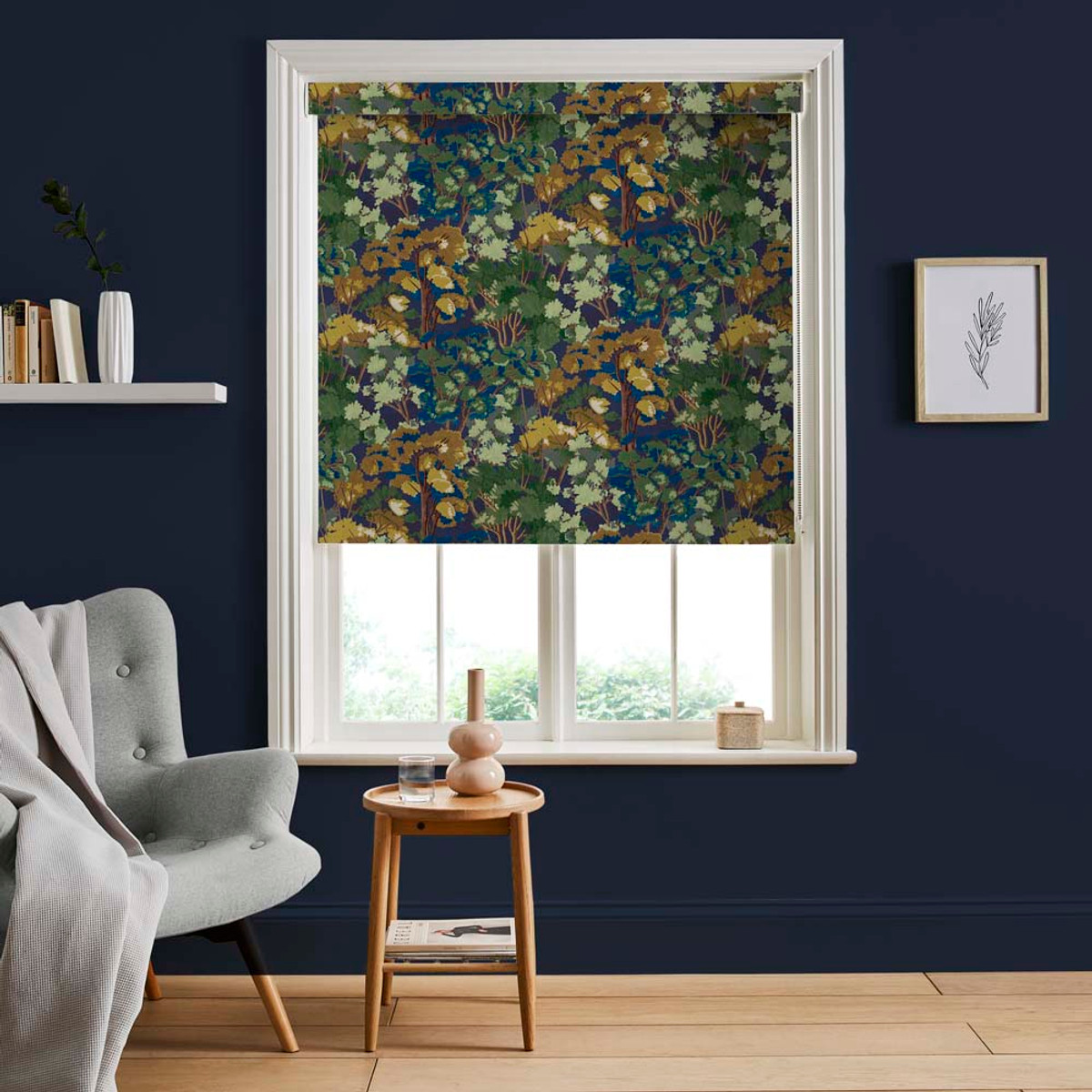 Folklore Tree Midnight Roller Blind