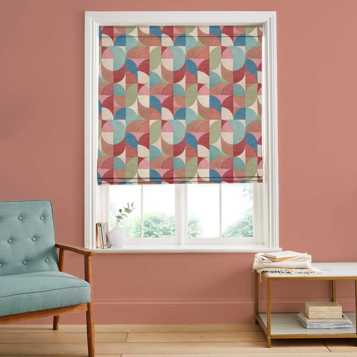 Stitch Craze Carnival Roman Blind