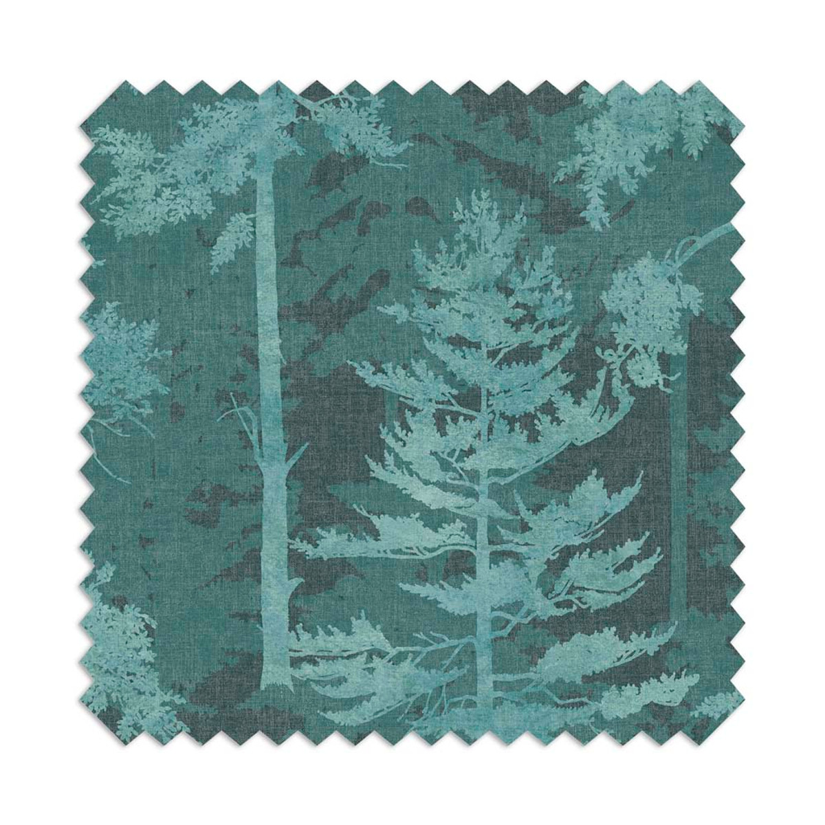 Norse Forest poedergroenblauw vouwgordijn