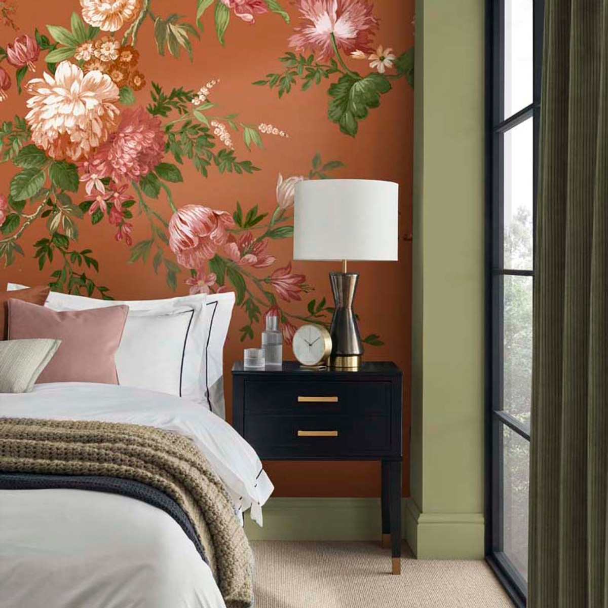 Hague Fleurs Saffron Bespoke Mural 