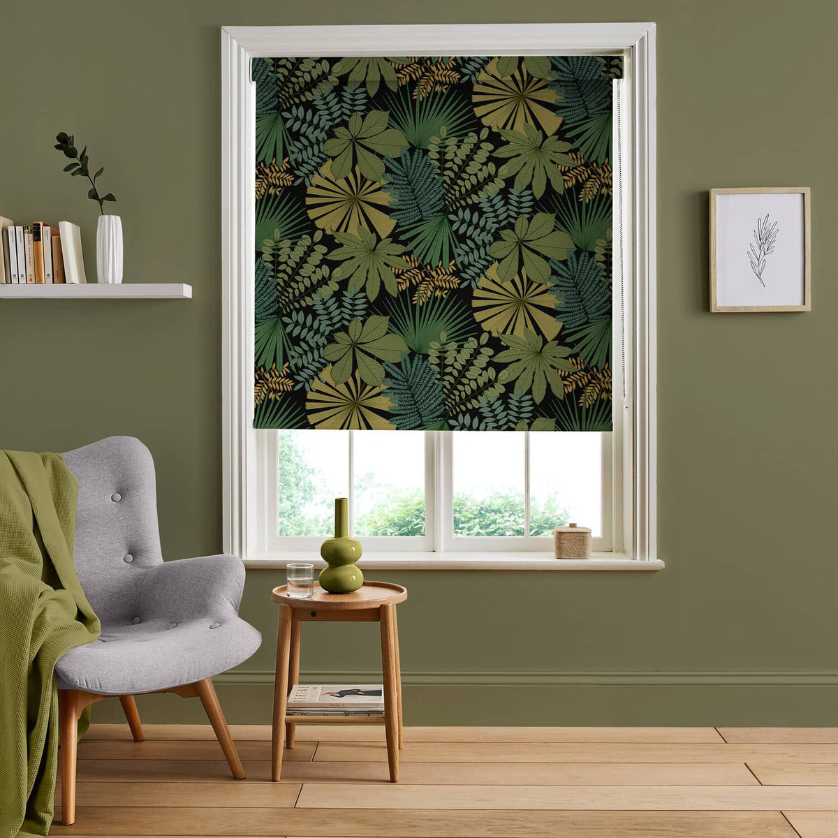 Bohemia Black Roller Blind