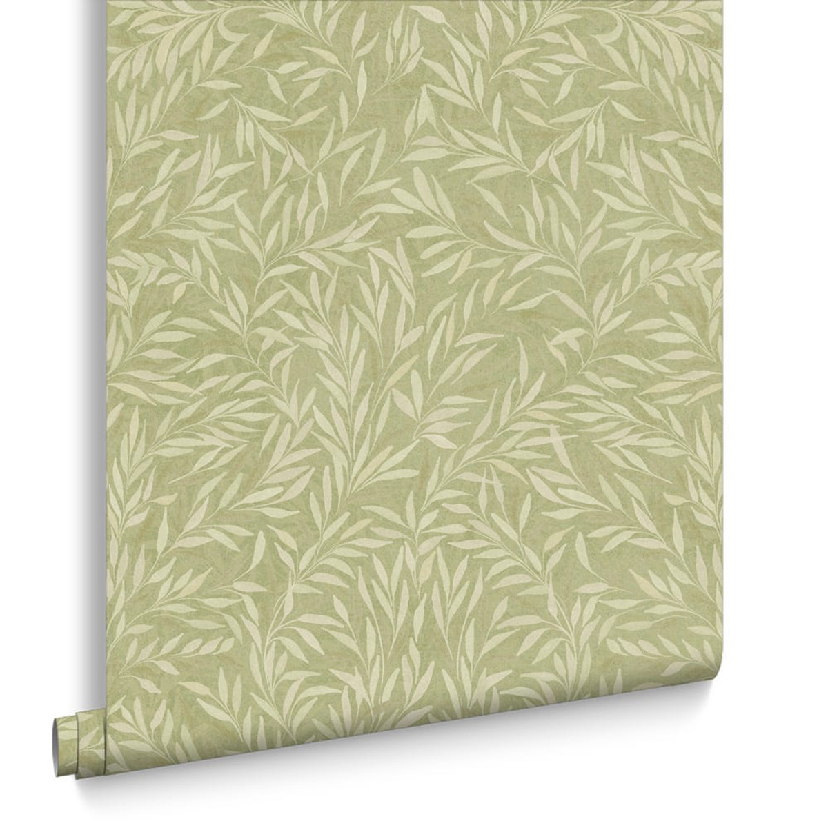 Salix Leaves Sage Wallpaper