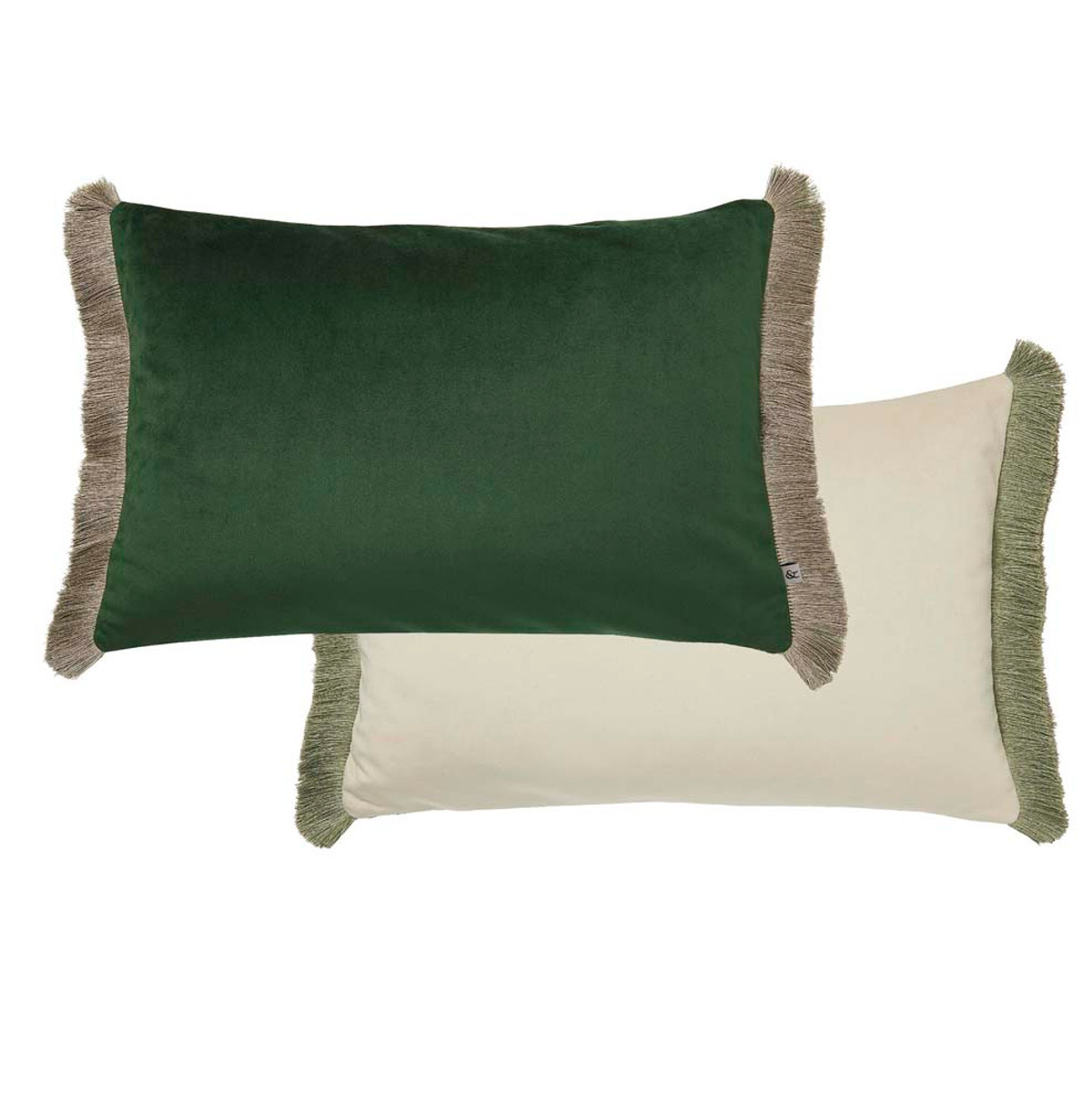 Fringe Opulence Emerald Cushion