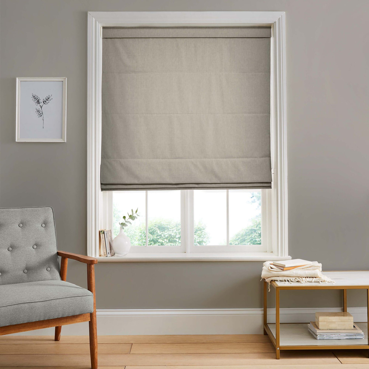 Campanile Mink Roman Blind