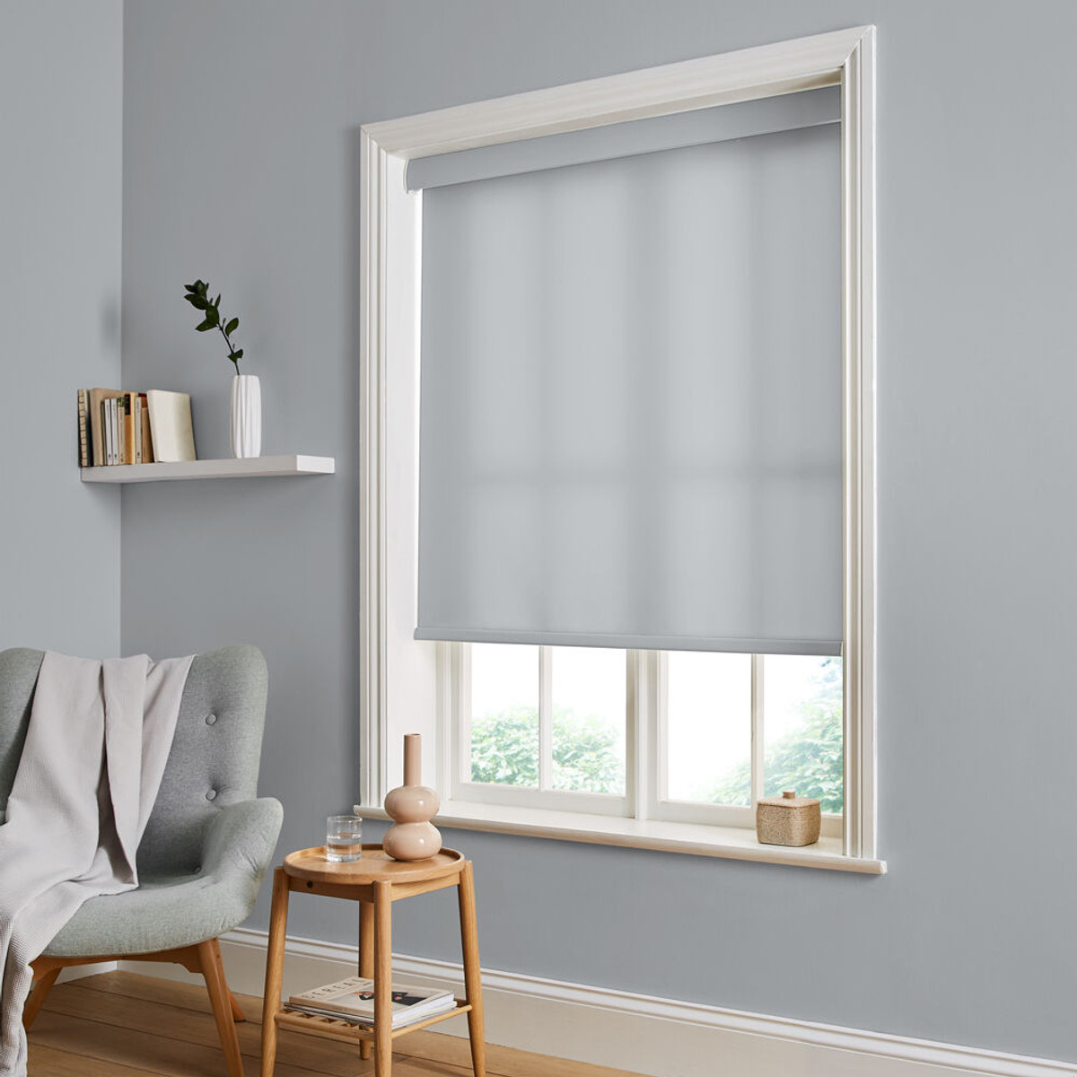 Dove Feather Roller Blind