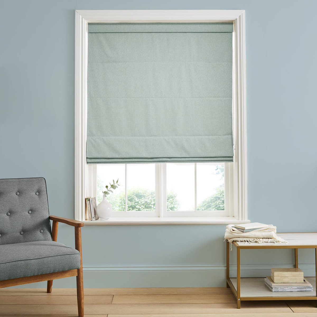 Dune Aqua Roman Blind