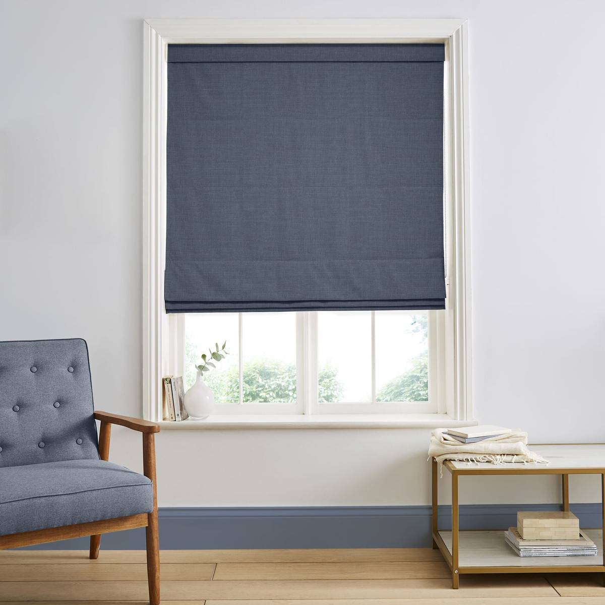 Wallace Cornflower Roman Blind