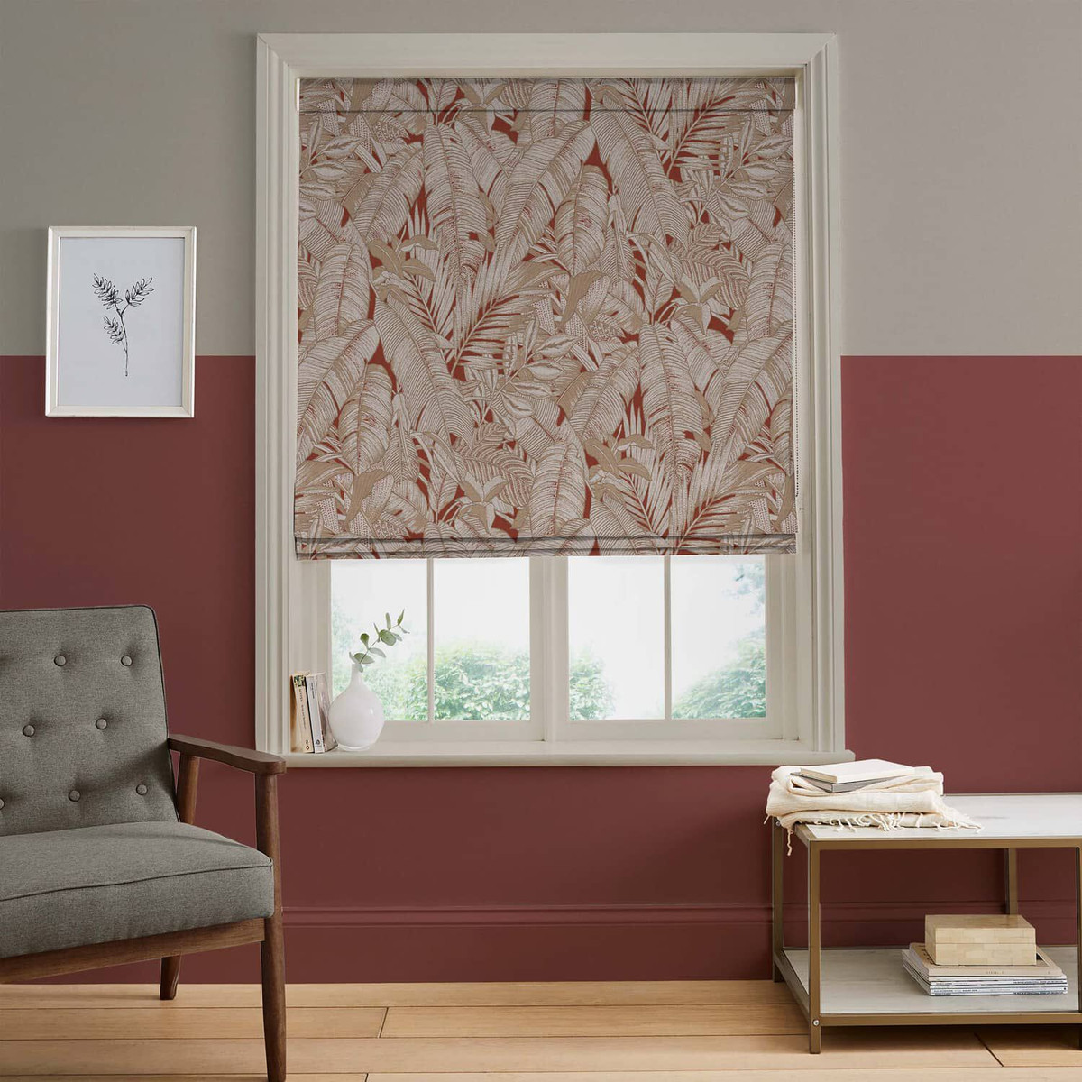 Paradys Alizarin Roman Blind