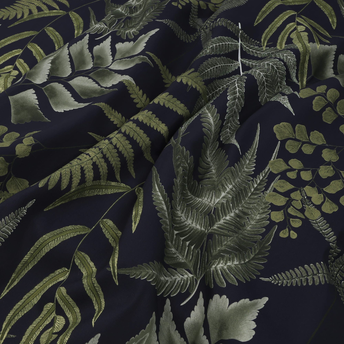 Midsummer Fern Black Roman Blind