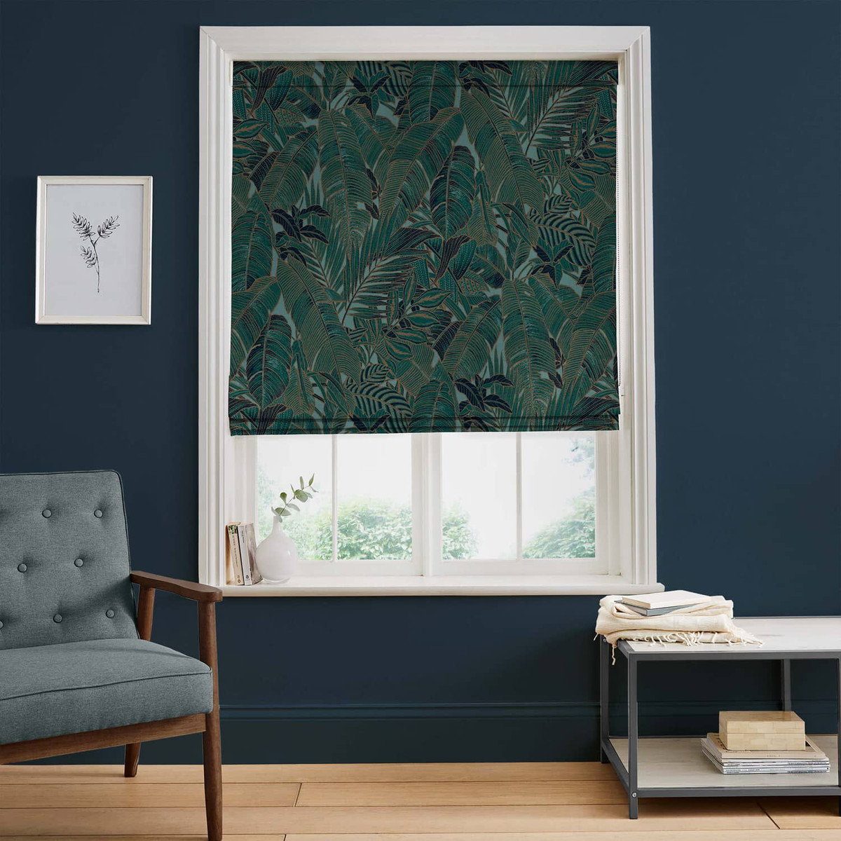 Paradys Green Roman Blind