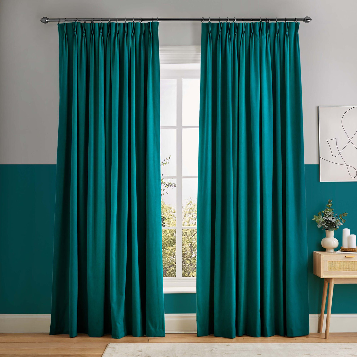 Opulence Teal Curtains