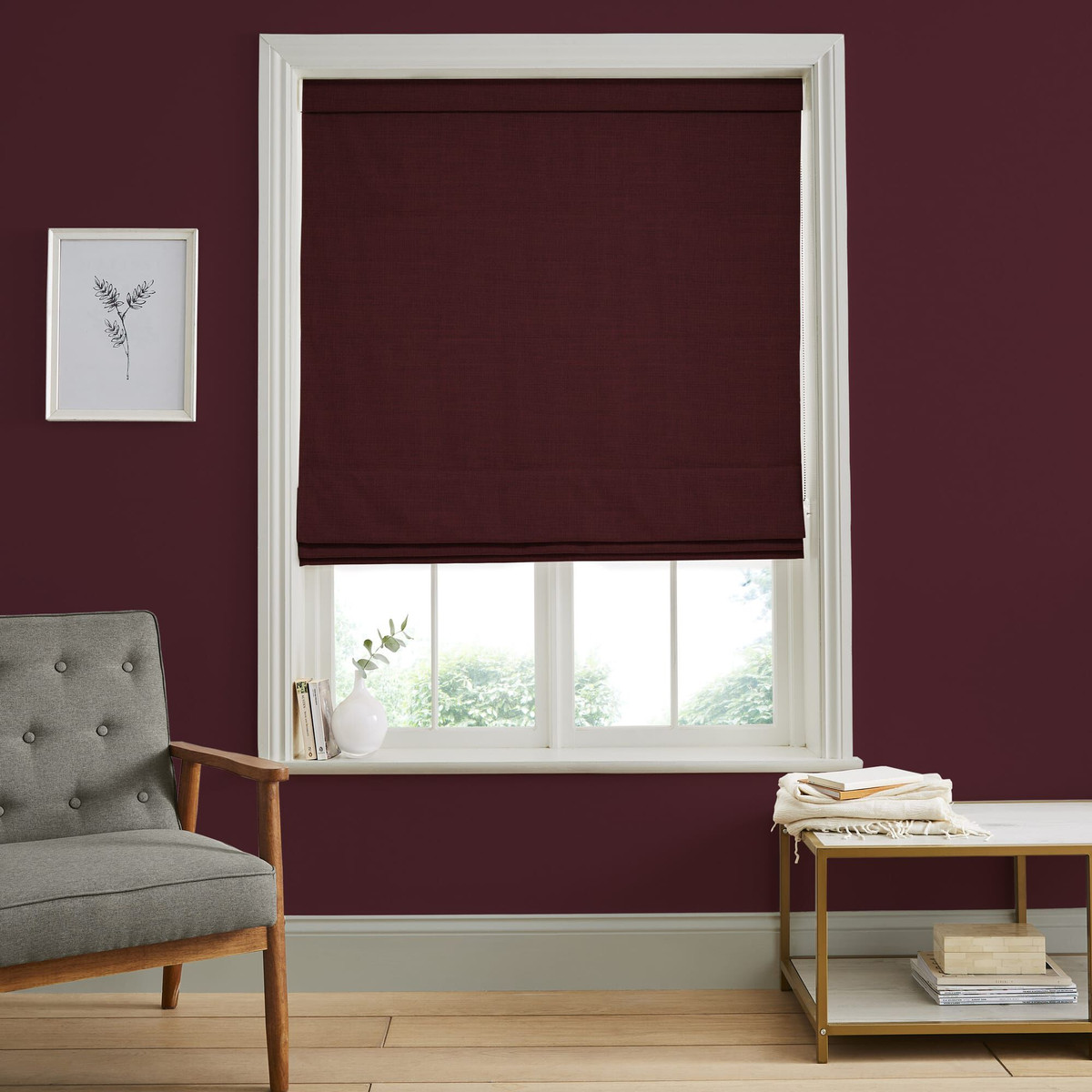 Wallace Ruby Roman Blind