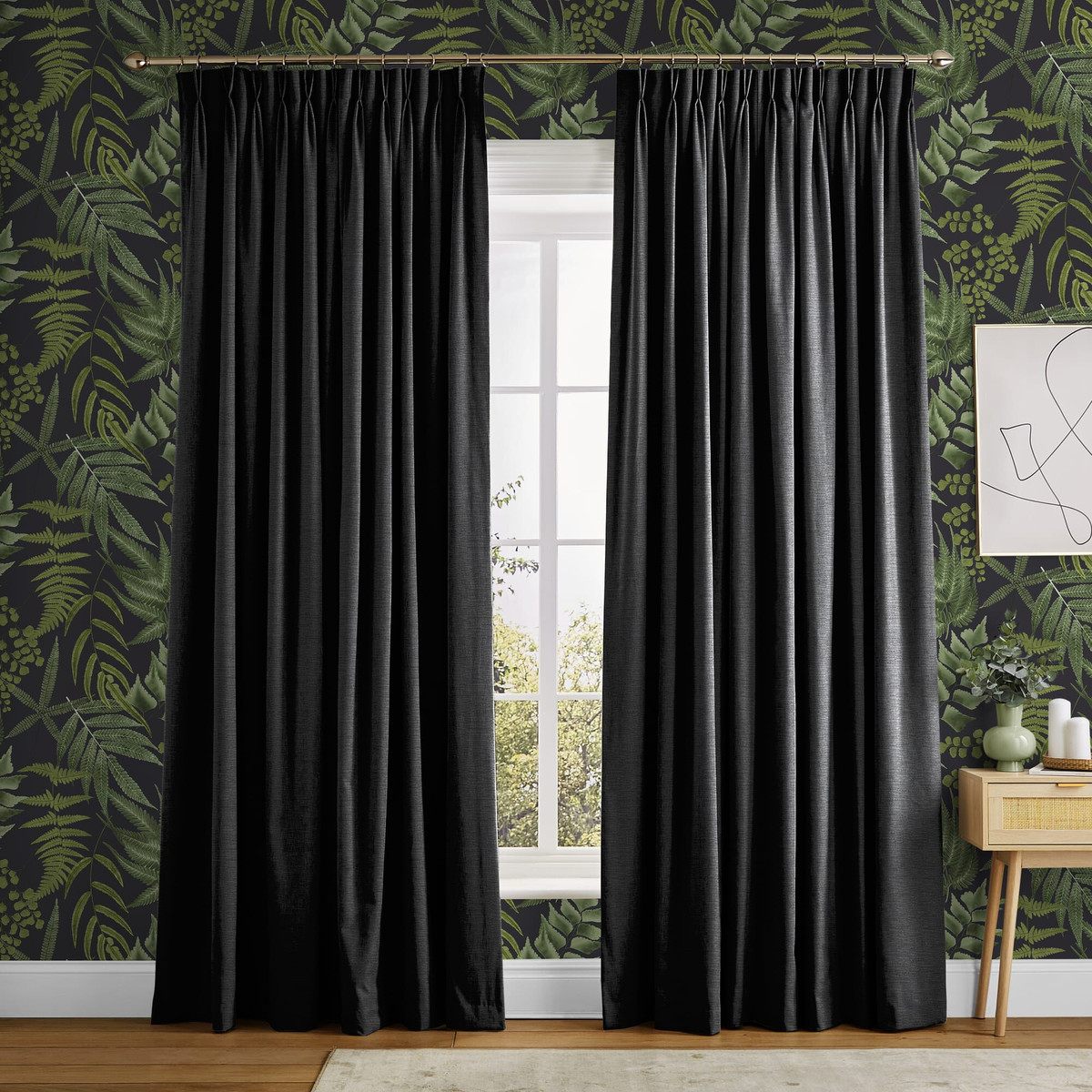 Ethereal Black Curtains