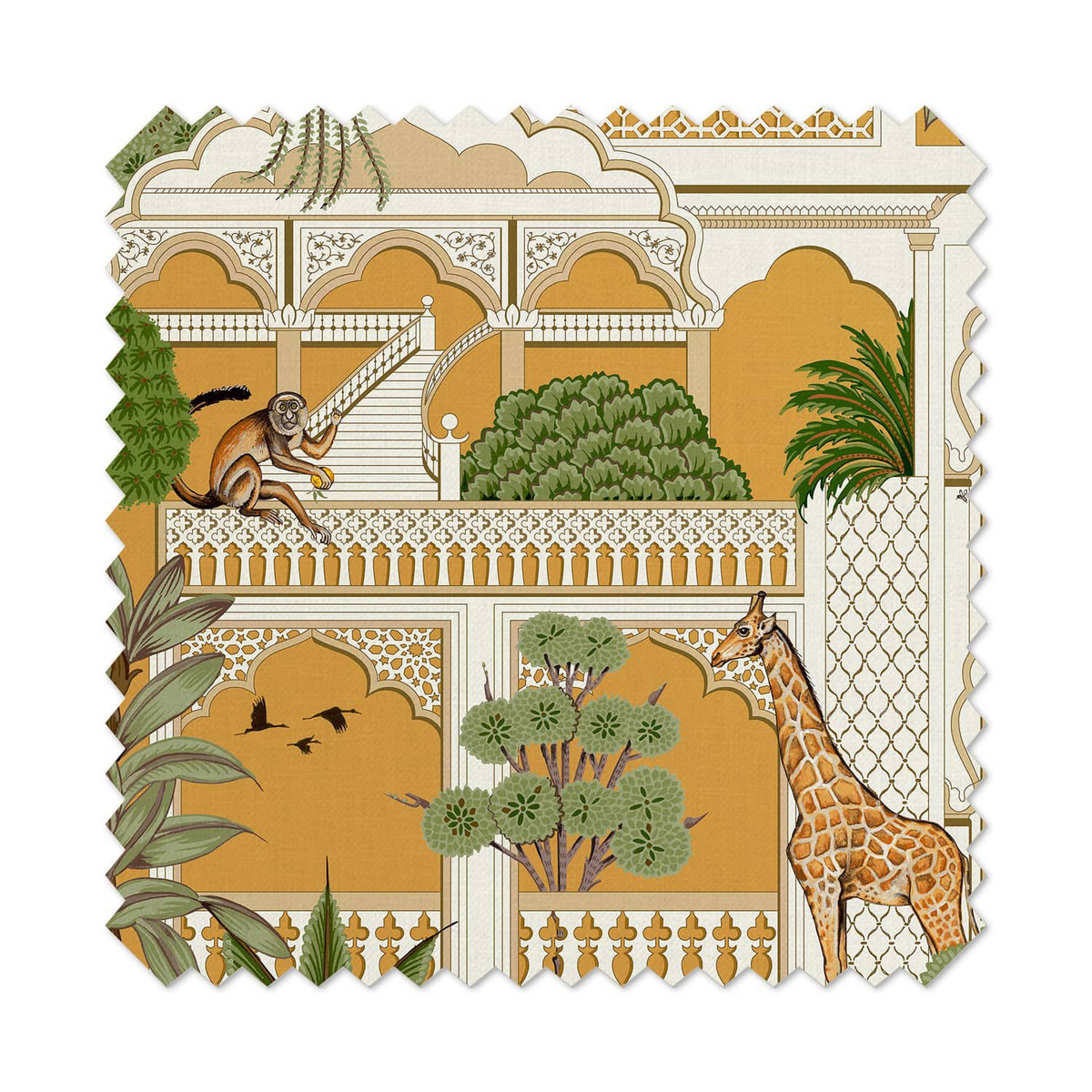 Animahal Turmeric Roman Blind