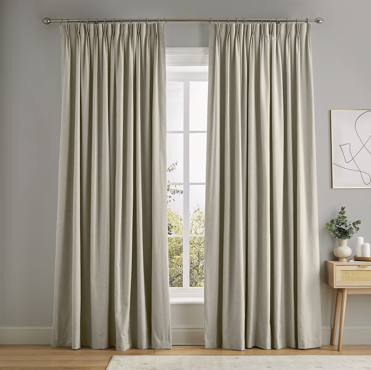 Dapple Soft Grey Curtains