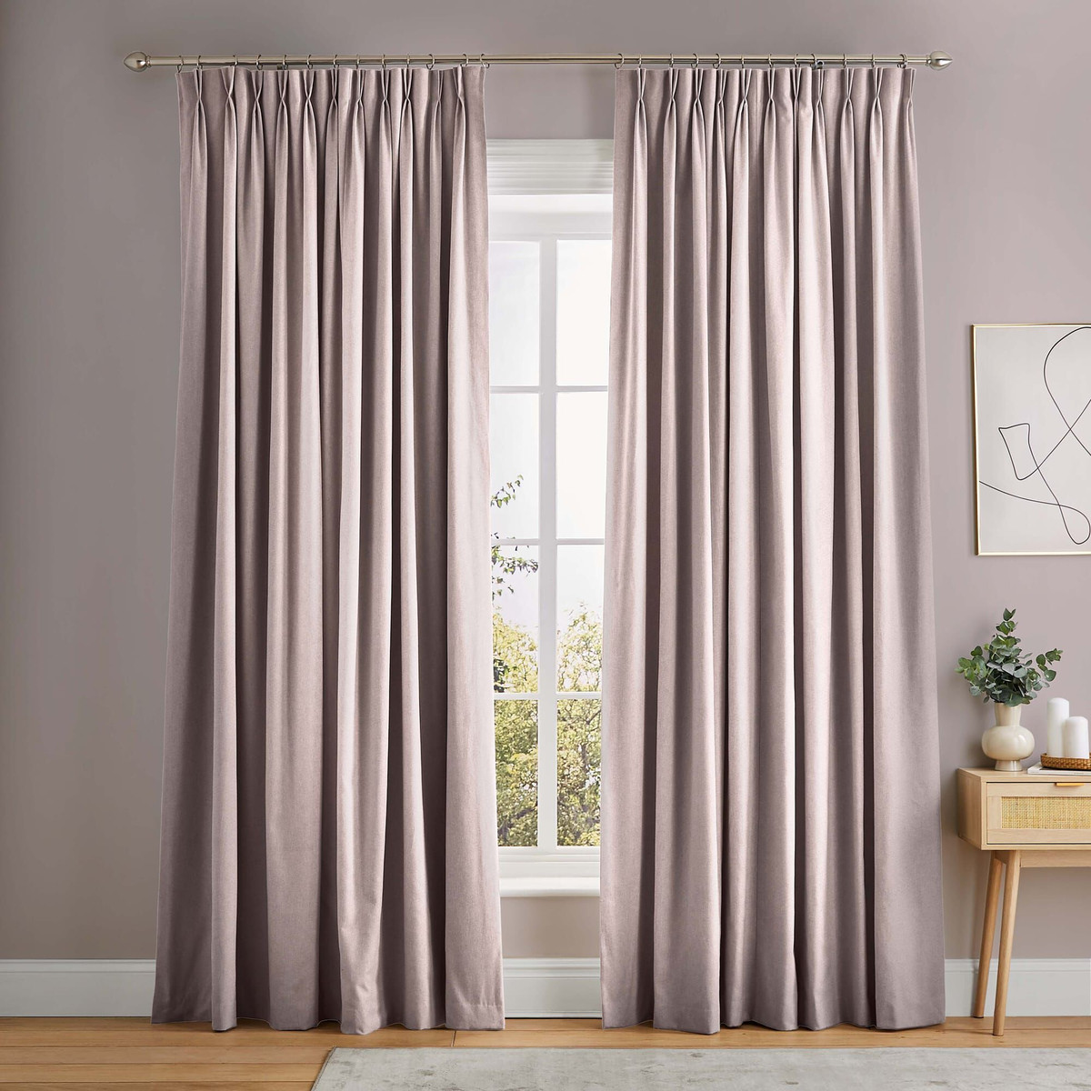 Opulence Blush Curtains