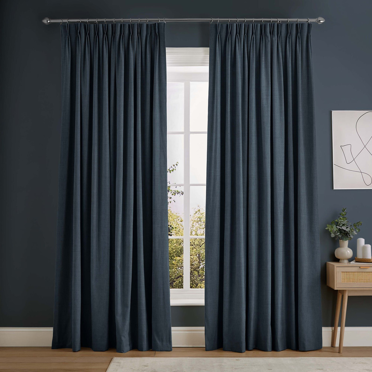 Campanile Cornflower Curtains