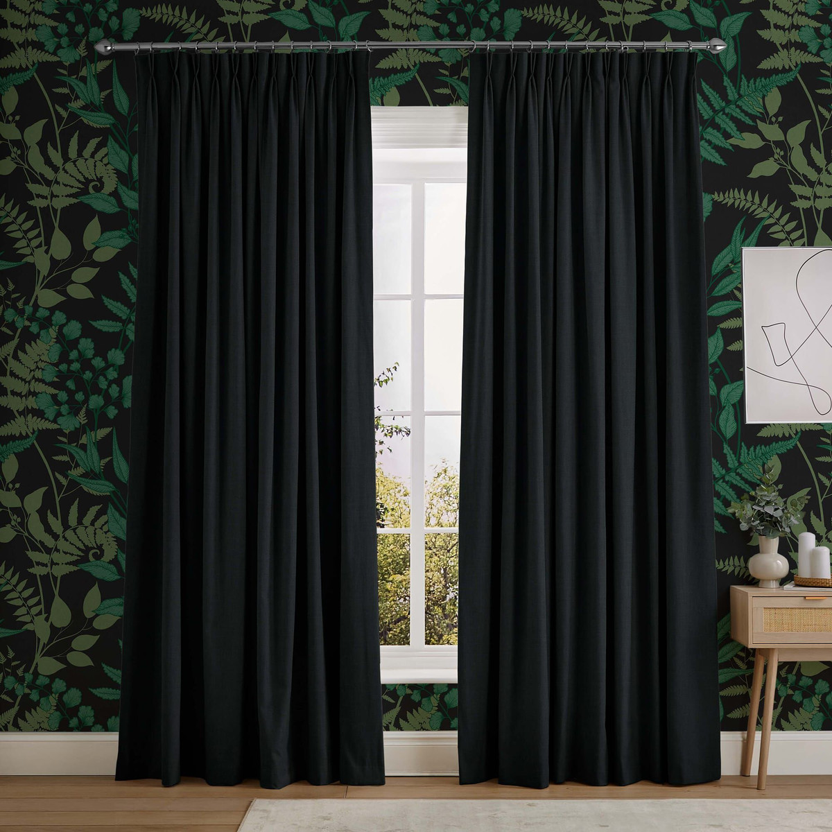 Campanile Black Curtains