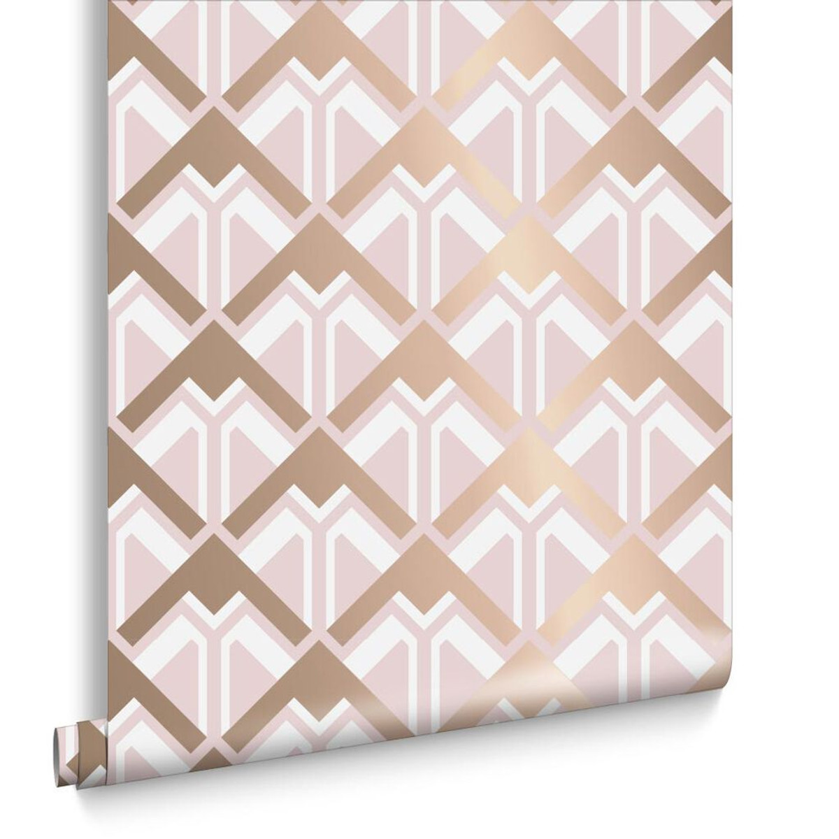 Beau Pink & Rose Gold Wallpaper