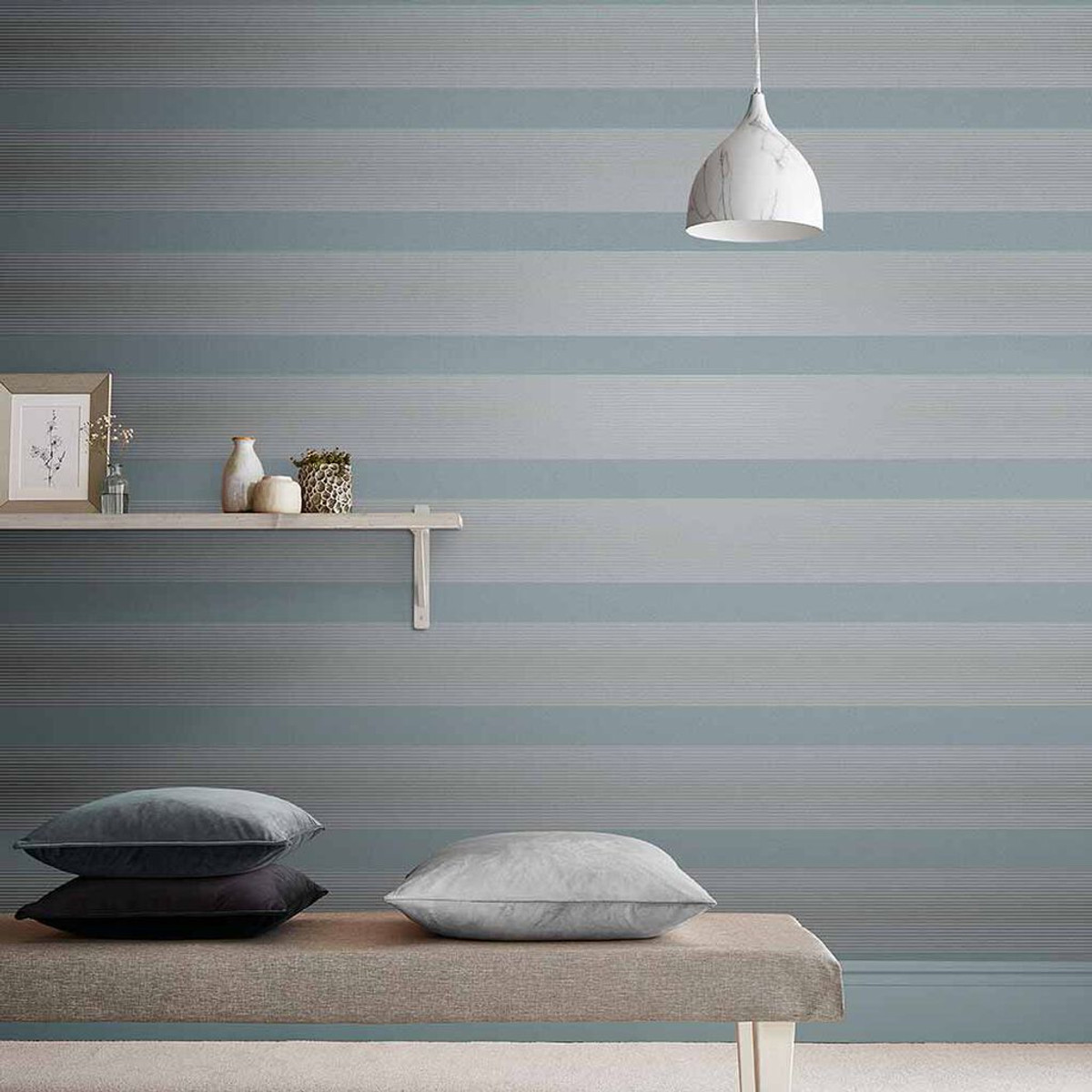 Lagom Stripe Deep Sky Wallpaper